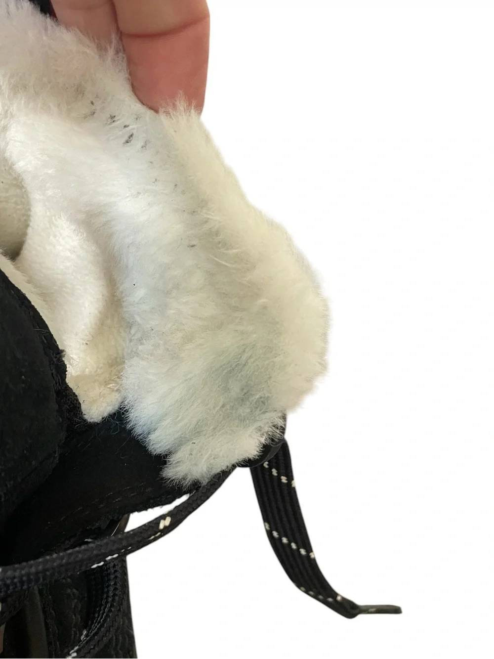 Sorel Women’s Tivoli IV Black Waterproof Winter Boot with White Faux Fur Trim 7